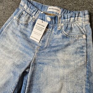 NWT Mila Rosabella‎ Denim Print Sweatpants Size XS